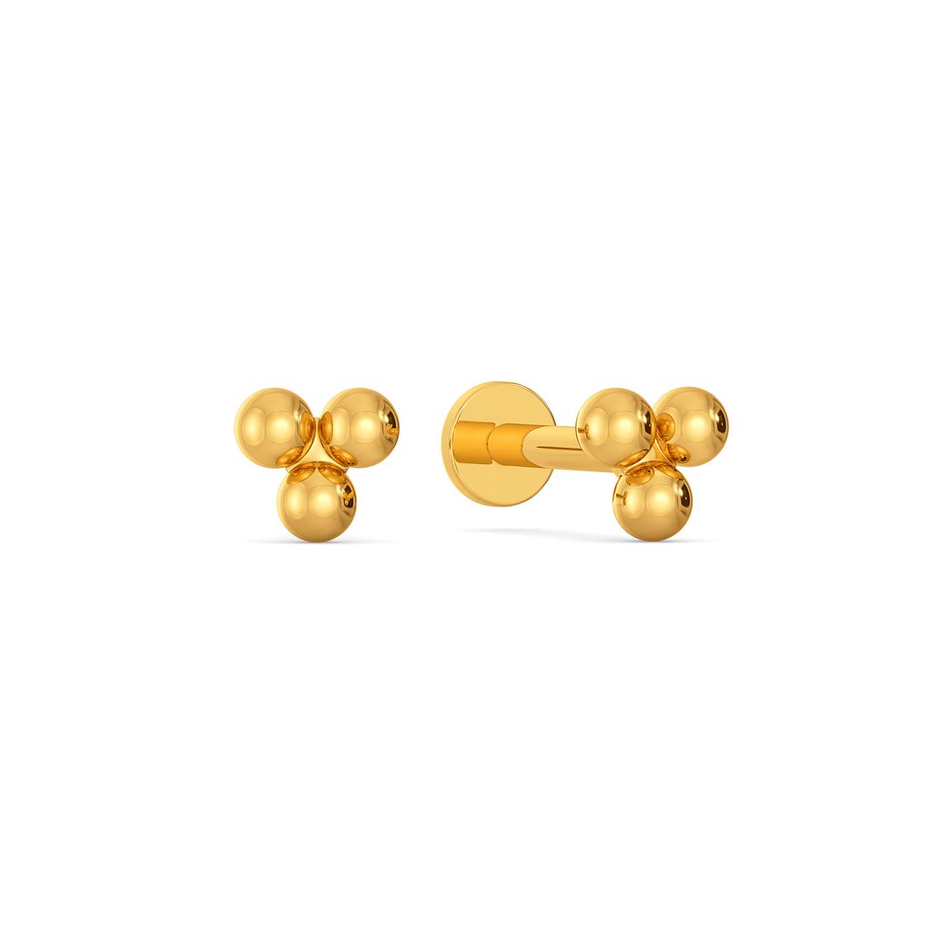Join the Dots Gold Earrings