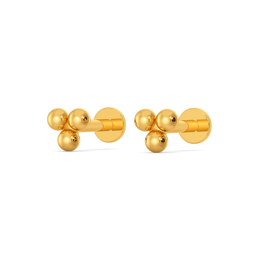 Join the Dots Gold Earrings