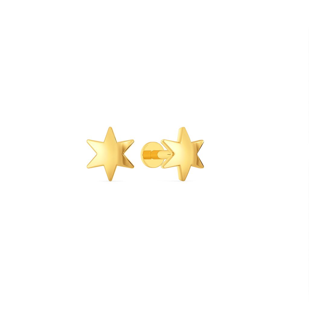 Star Revoir Gold Earrings