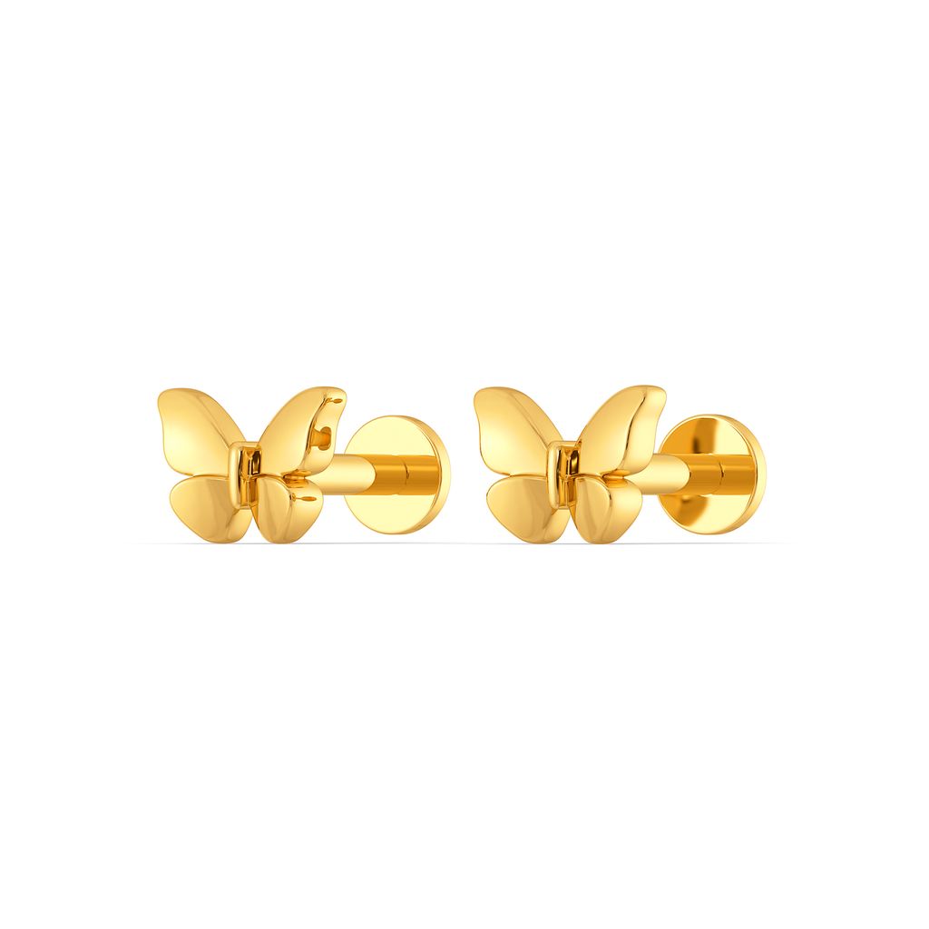 Fly With Me Gold Earrings