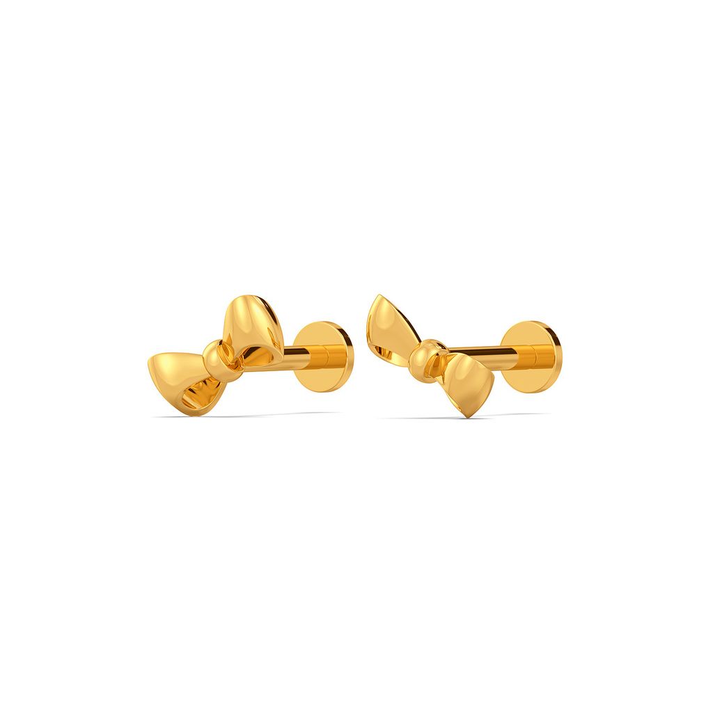 Bow Chic Wow Gold Earrings