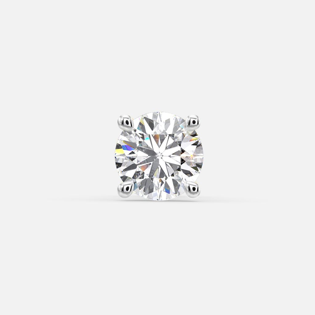 Red Love Diamond Nose Pins