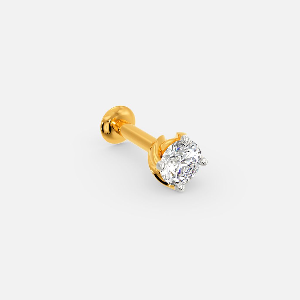 Red Romance Diamond Nose Pins