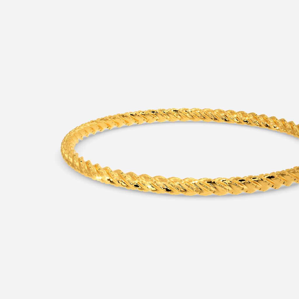 Groovy Hollow Gold Bangles