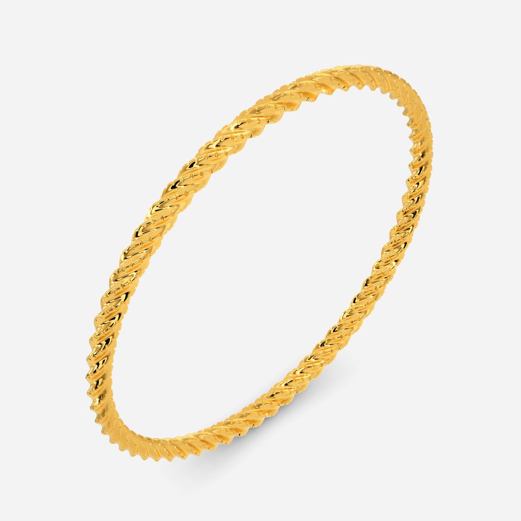 Groovy Hollow Gold Bangles