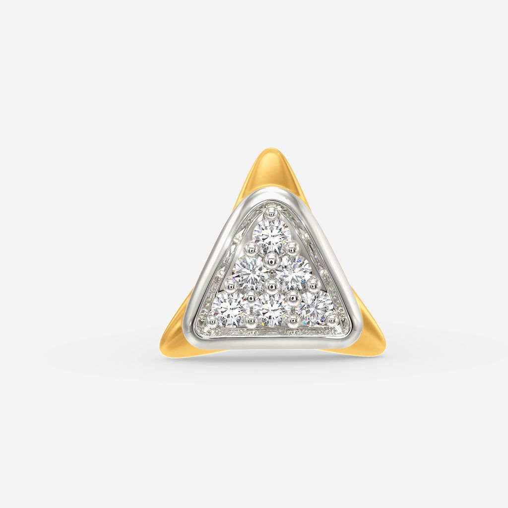 Love Triangle Diamond Nose Pins