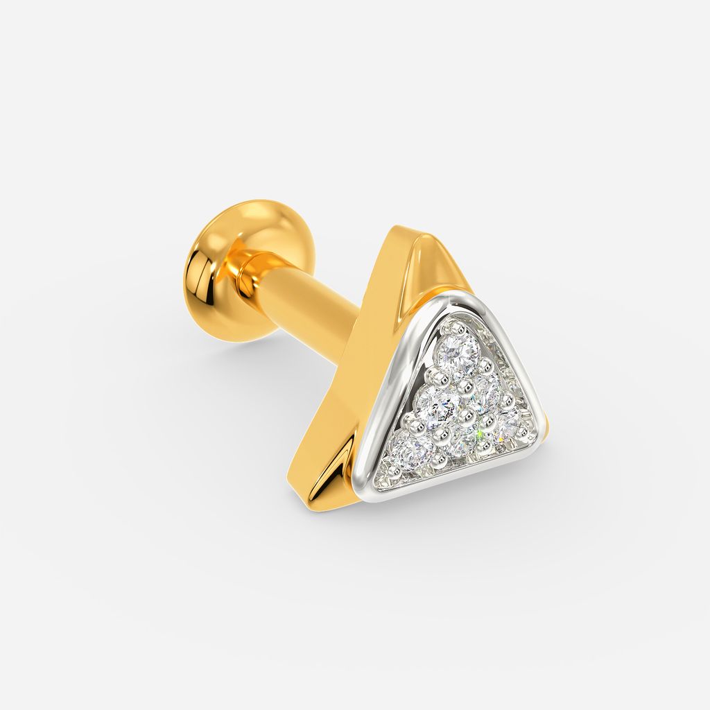 Love Triangle Diamond Nose Pins
