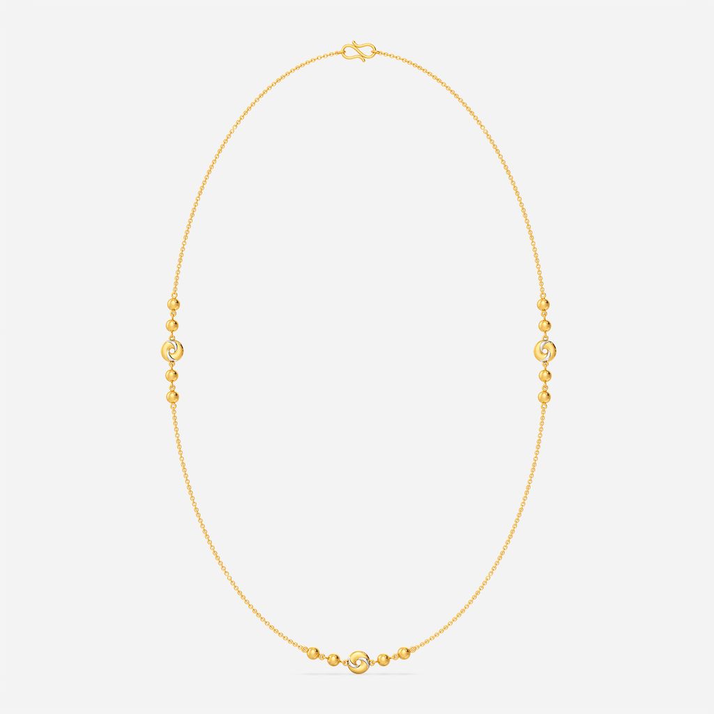 Saturn Swirls Gold Chains