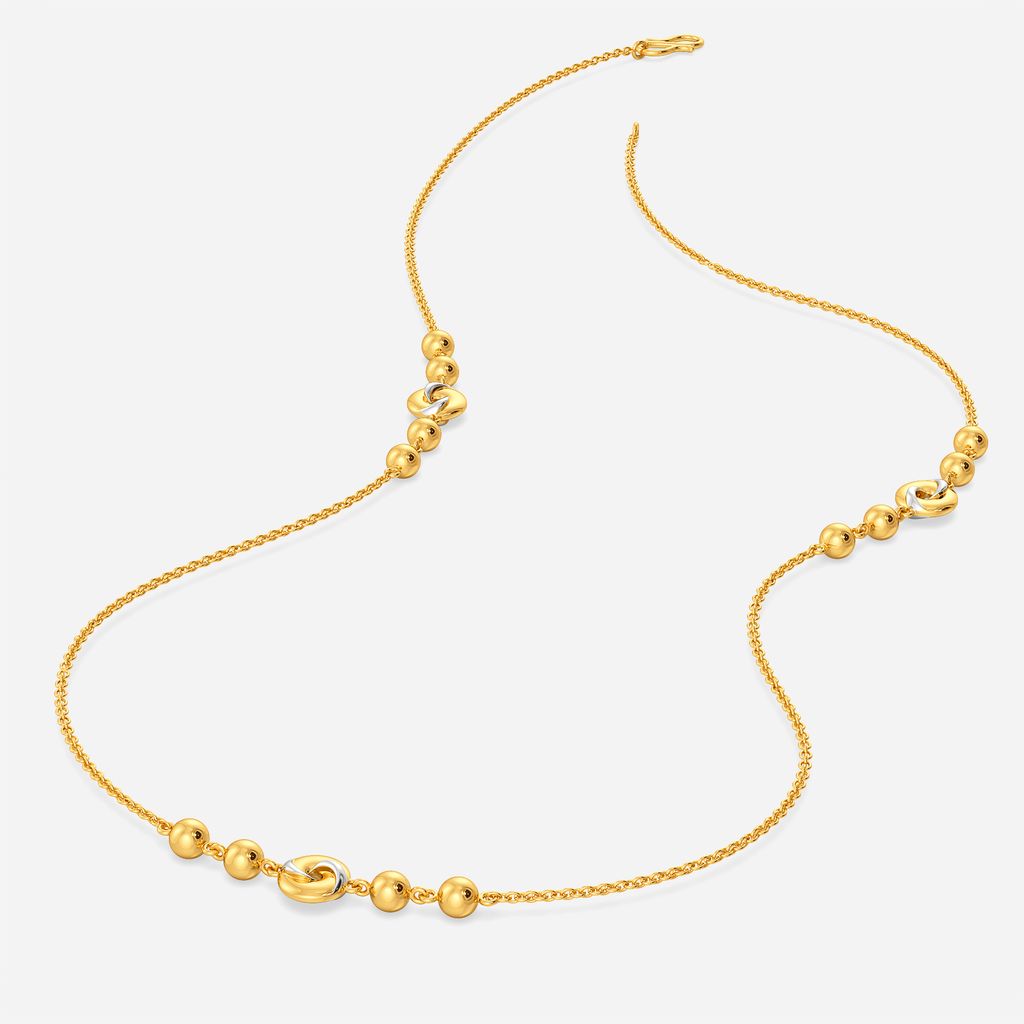Saturn Swirls Gold Chains