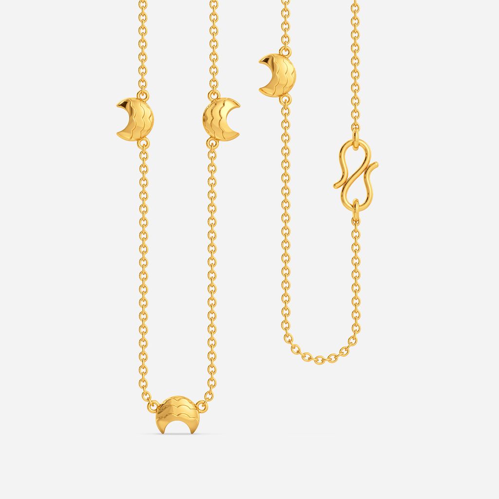 Dreamy Lunula Gold Chains