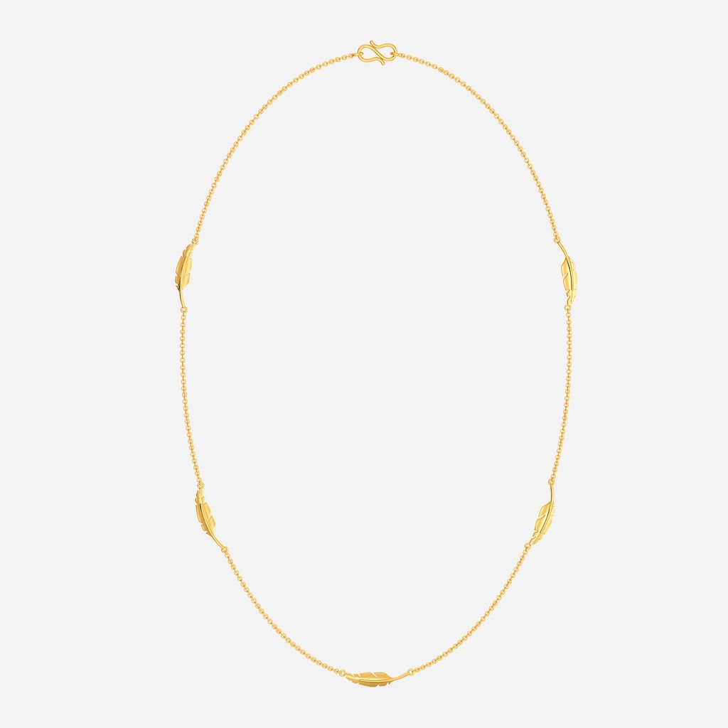 Fluttering Feathers Gold Chains