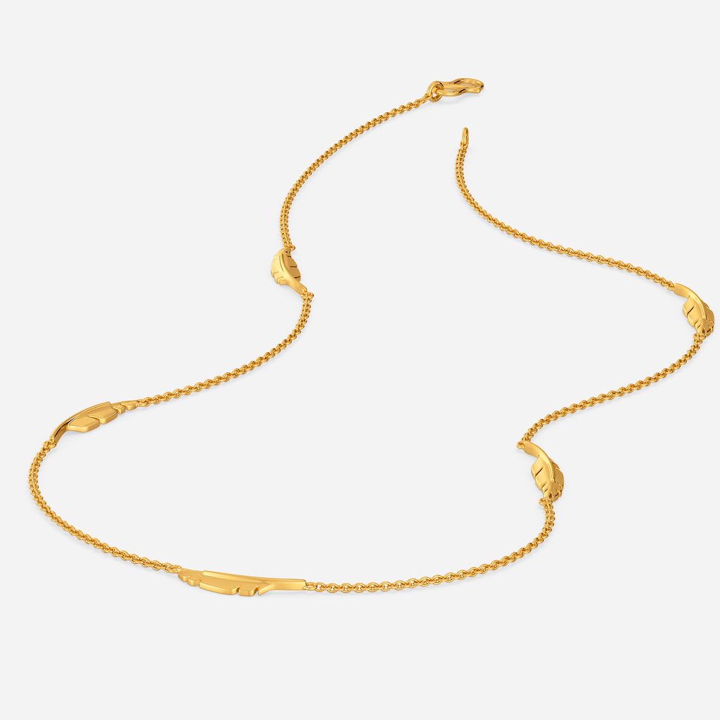 Fluttering Feathers Gold Chains