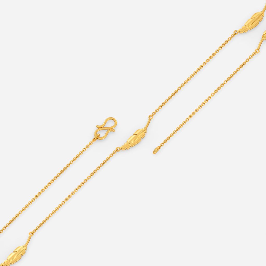 Fluttering Feathers Gold Chains