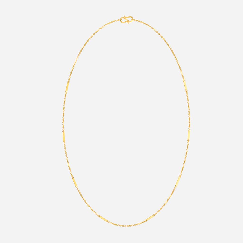 Stripped Edges Gold Chains