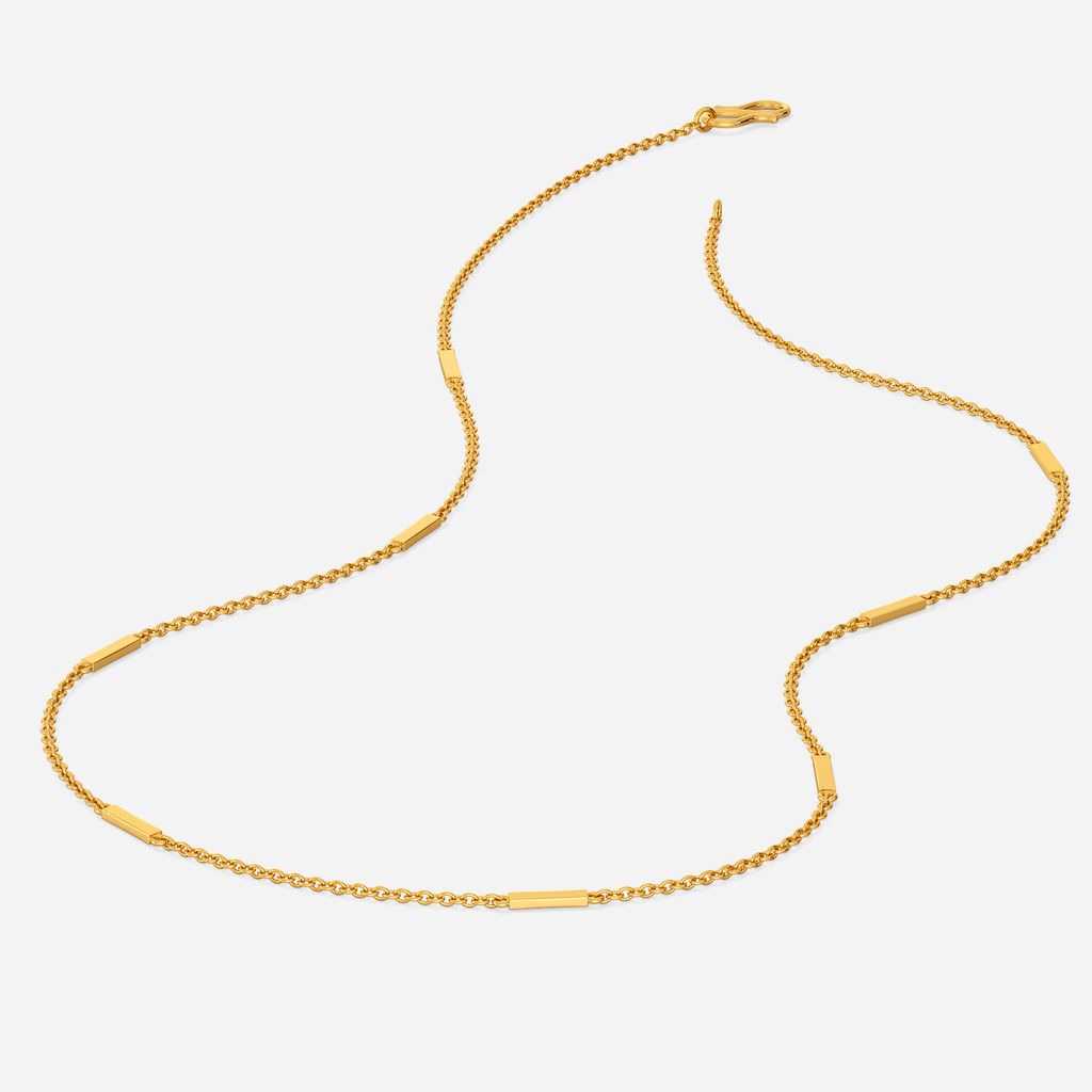 Stripped Edges Gold Chains