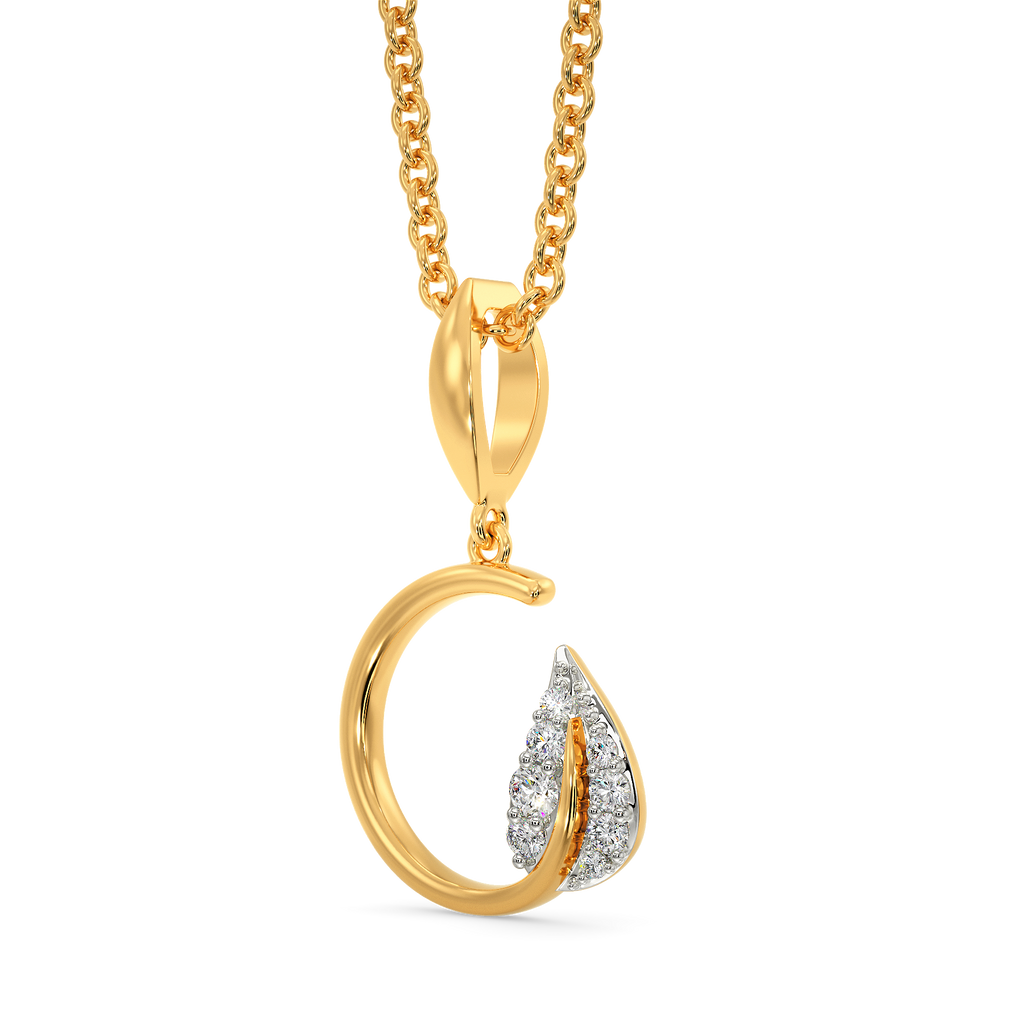 A Leafy Rhapsody Diamond Pendants