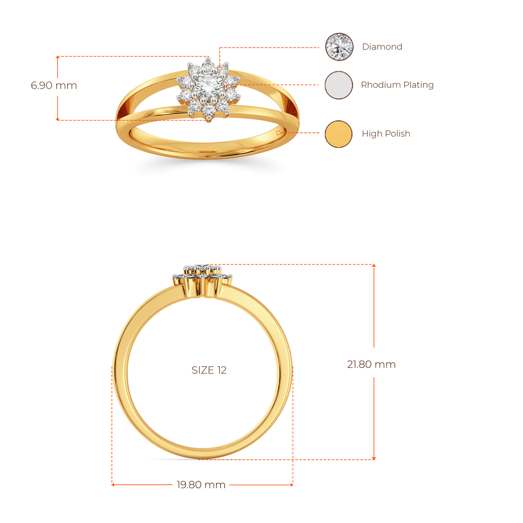 Petal Glow Diamond Rings image