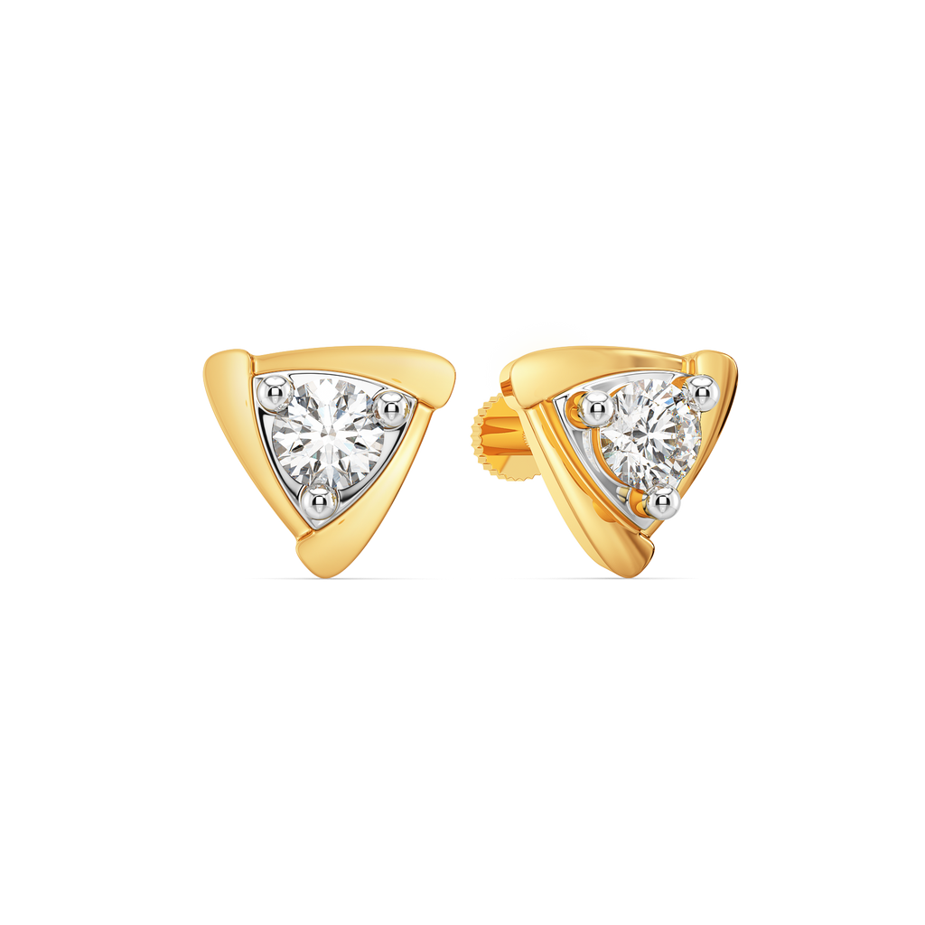 Thrivin Three Diamond Earrings