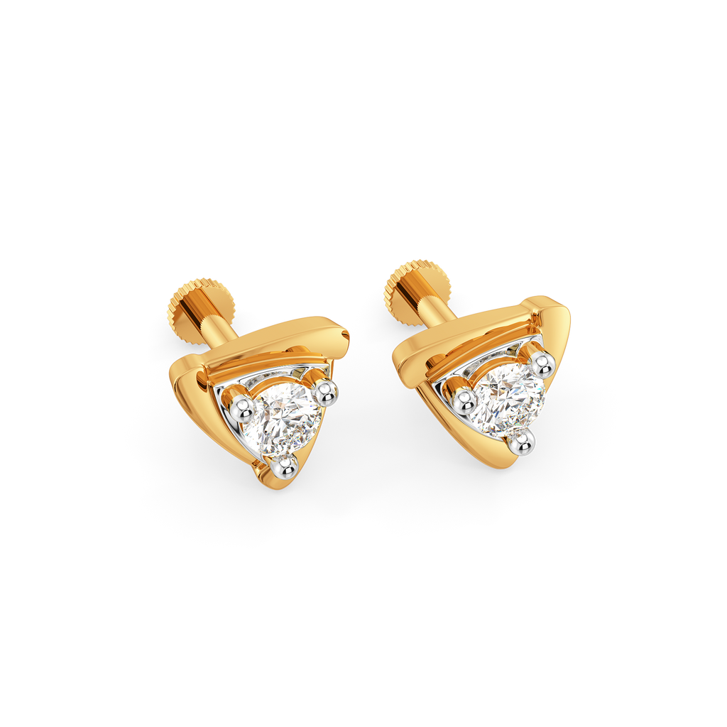 Thrivin Three Diamond Earrings