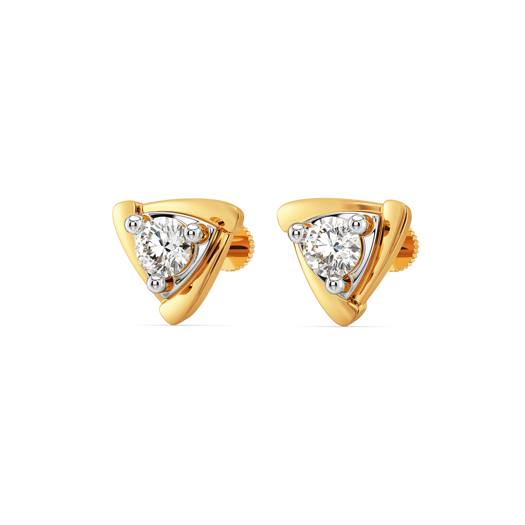 Thrivin Three Diamond Earrings