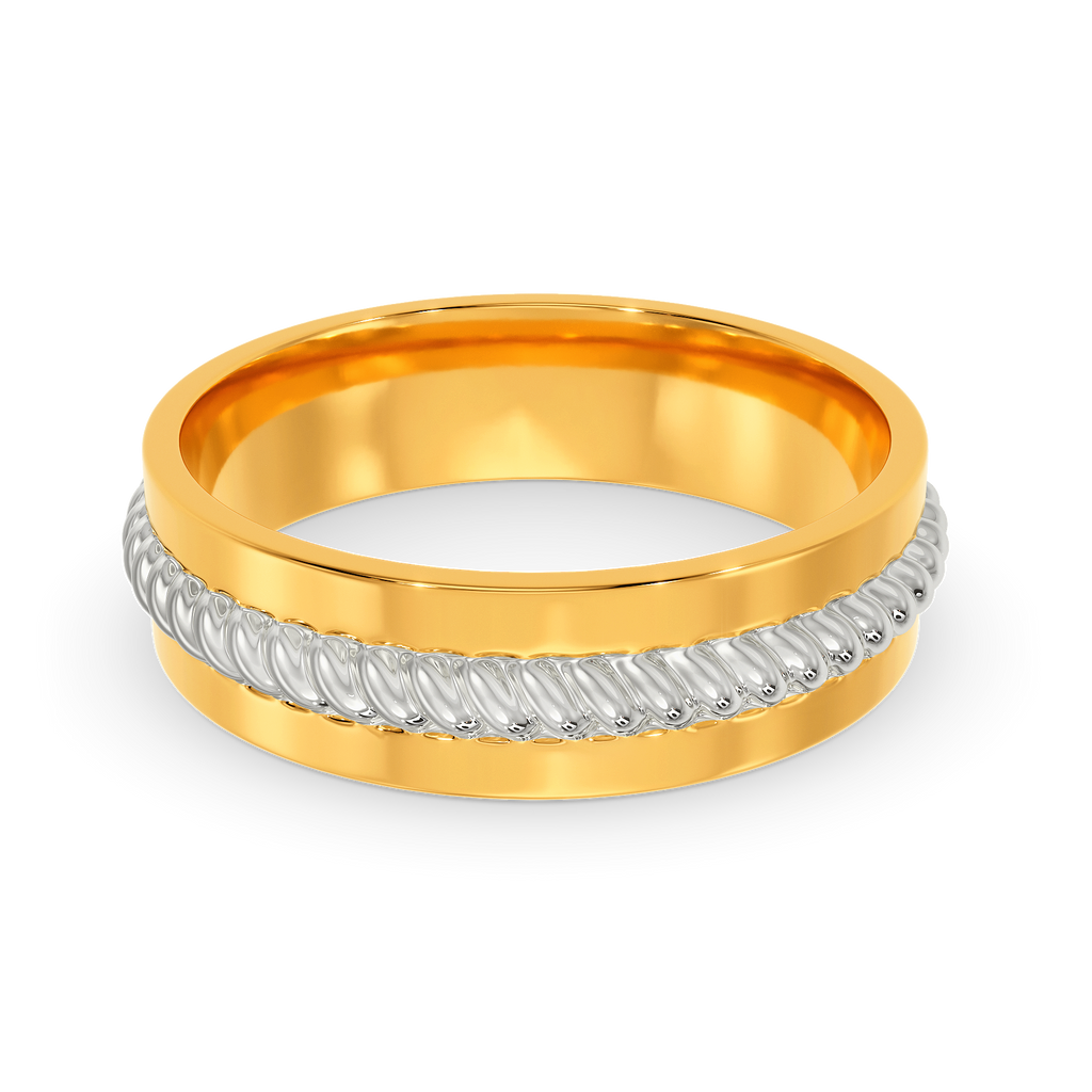 Crisp N Shine Gold Rings For Men alternate view 2