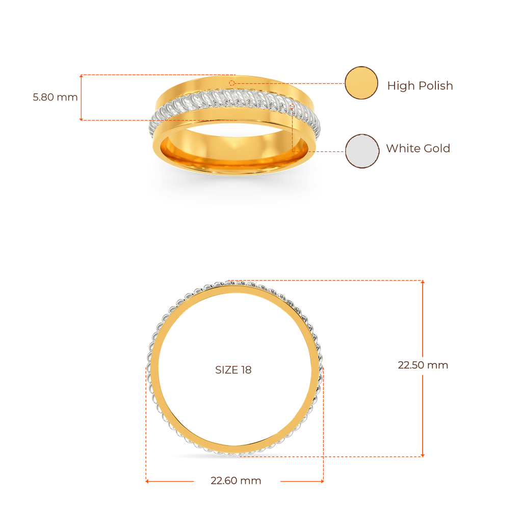 Crisp N Shine Gold Rings For Men image