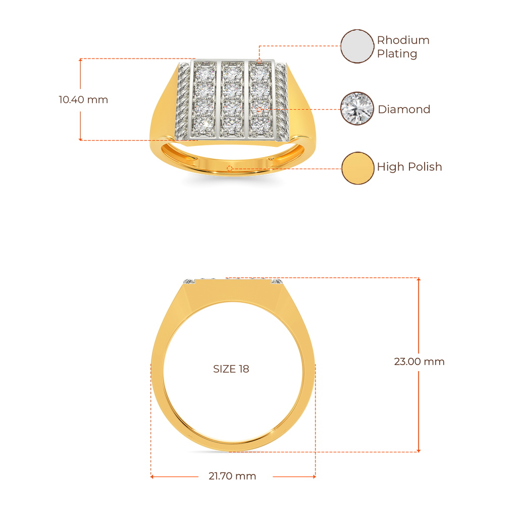 Little Jazzier Diamond Rings For Men image