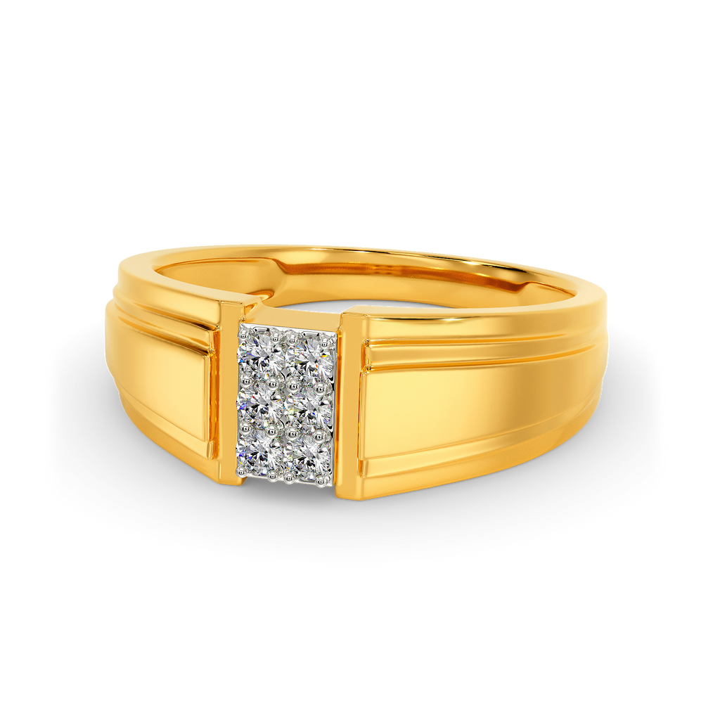 Sleek O Shine Diamond Rings For Men alternate view 2