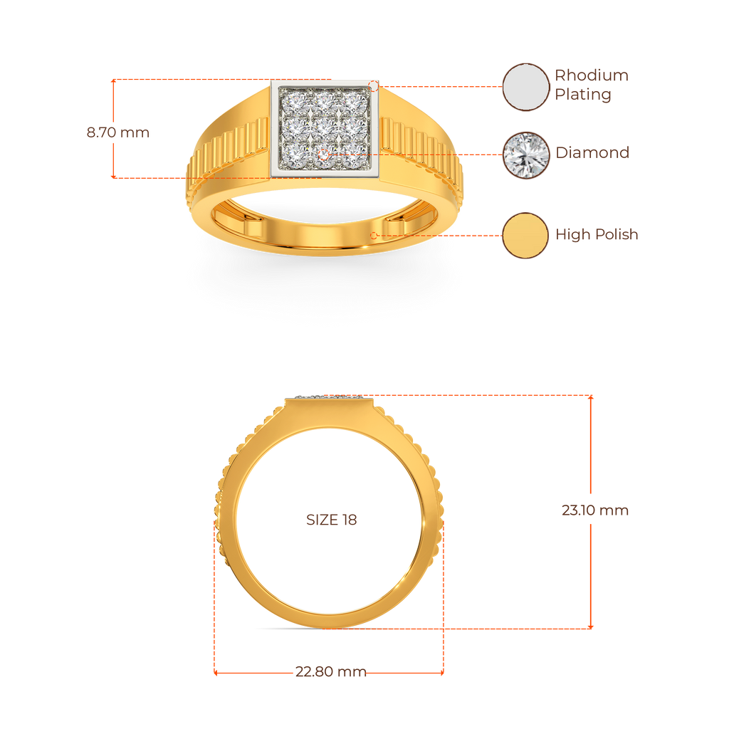 In My Own Space Diamond Rings For Men image