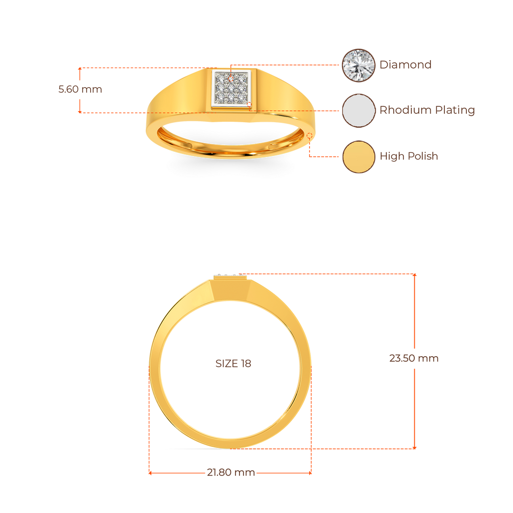 Crushin On You Diamond Rings For Men image