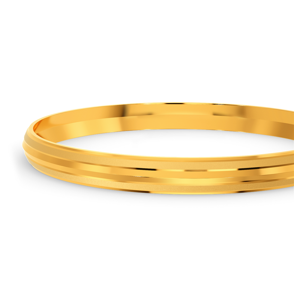 Power Shield Gold Bangles For Men