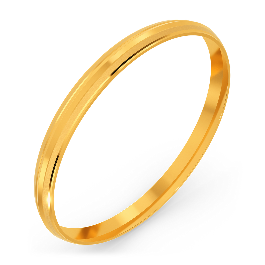 Power Shield Gold Bangles For Men