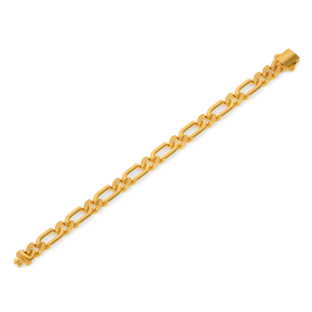 Chained Space Gold Bracelets For Men