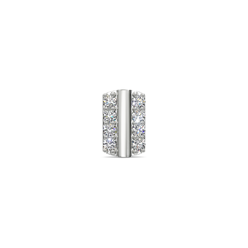 Check Code Diamond Earrings For Men