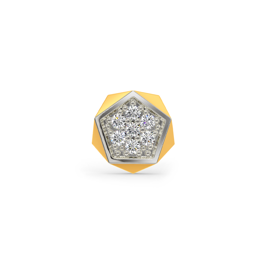 Effortlessly Chic Diamond Earrings For Men
