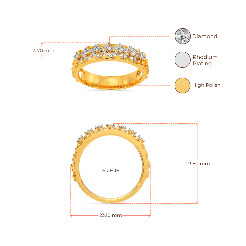 Entwined In Sparks Diamond Rings For Men image