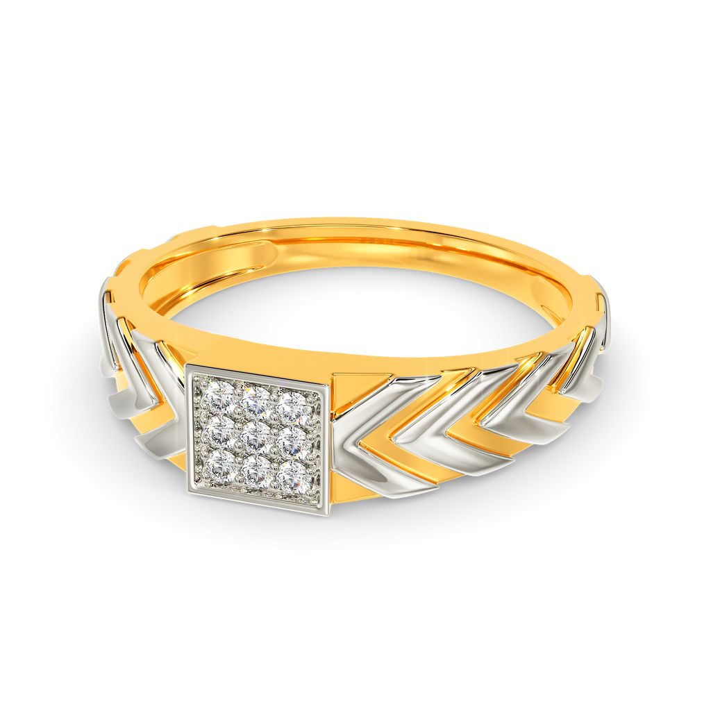 Like Wavin Diamond Rings For Men alternate view 2