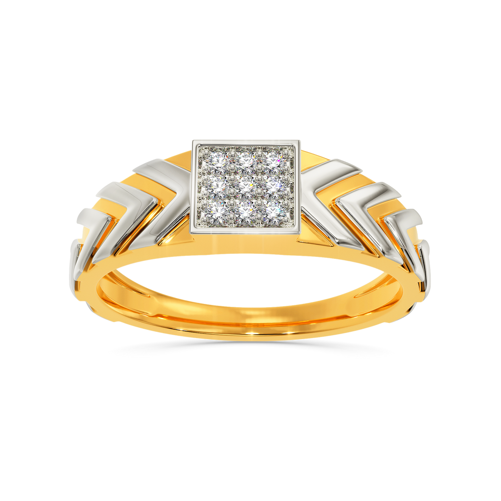 Like Wavin Diamond Rings For Men alternate view 3