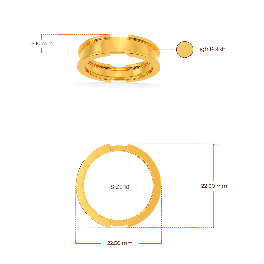 Boss Gold Rings For Men image