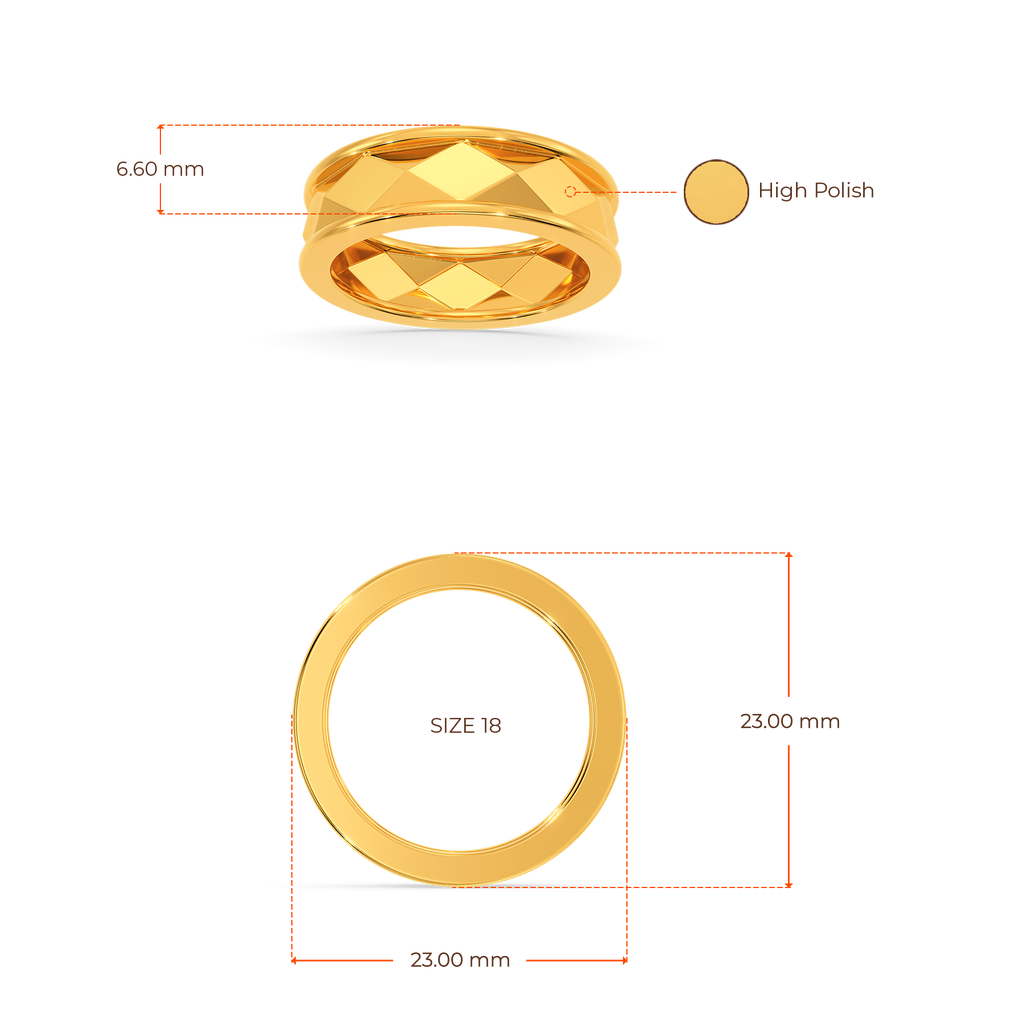 Carved To Crave Gold Rings For Men image
