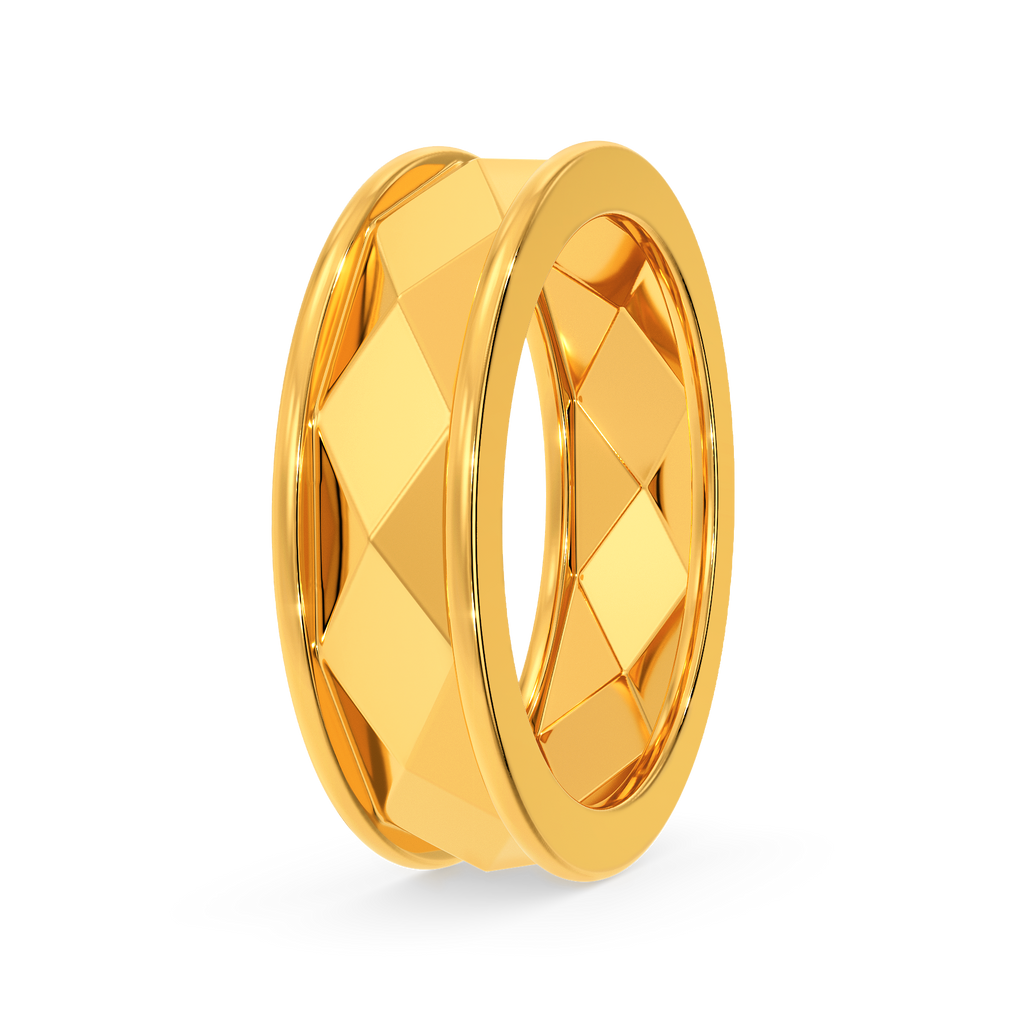 Carved To Crave Gold Rings For Men image