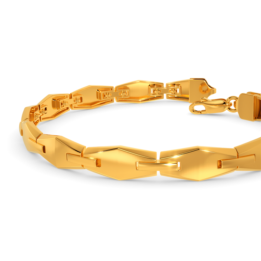 Flint Salute Gold Bracelets For Men
