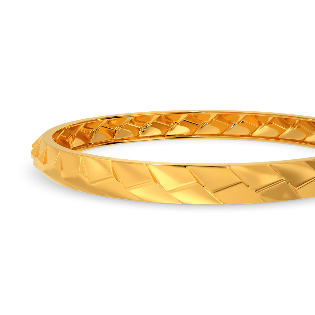 Power Play Gold Bangles For Men