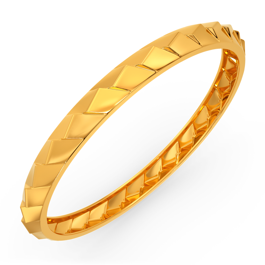 Power Play Gold Bangles For Men
