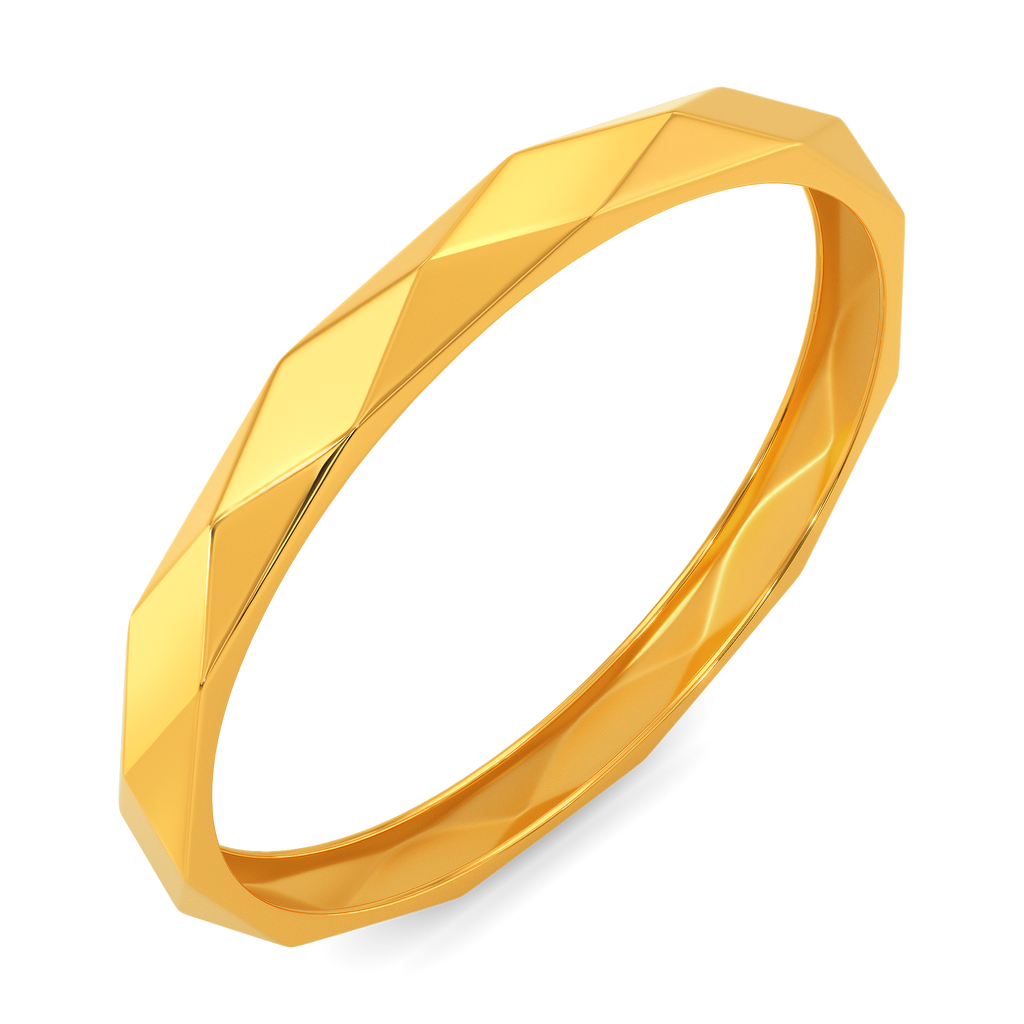 The Rombuzz Gold Bangles For Men
