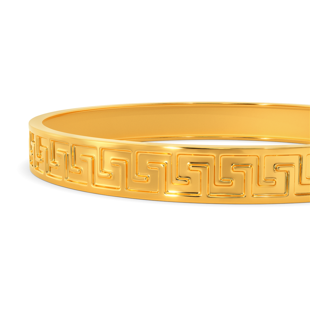 Be The Puzzle Gold Bangles For Men