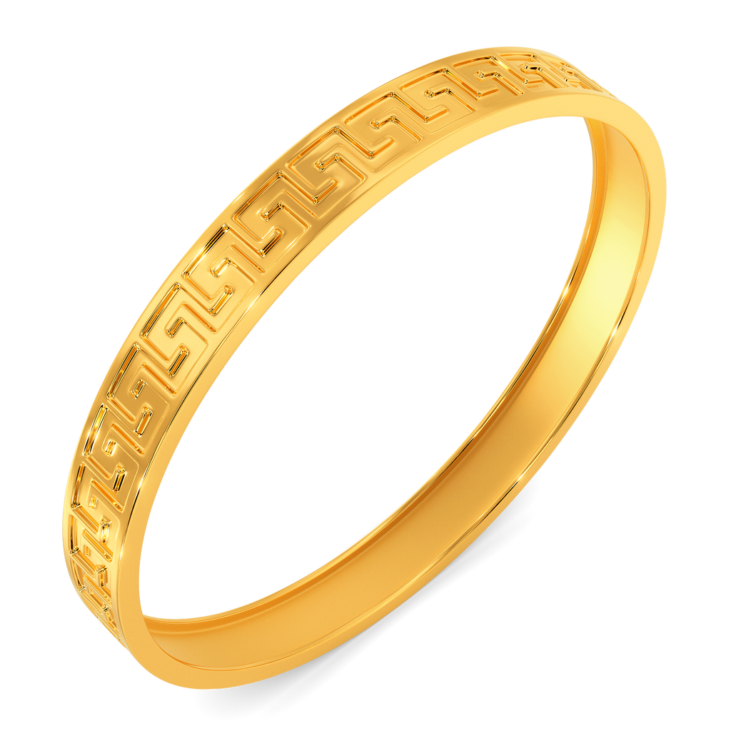 Be The Puzzle Gold Bangles For Men