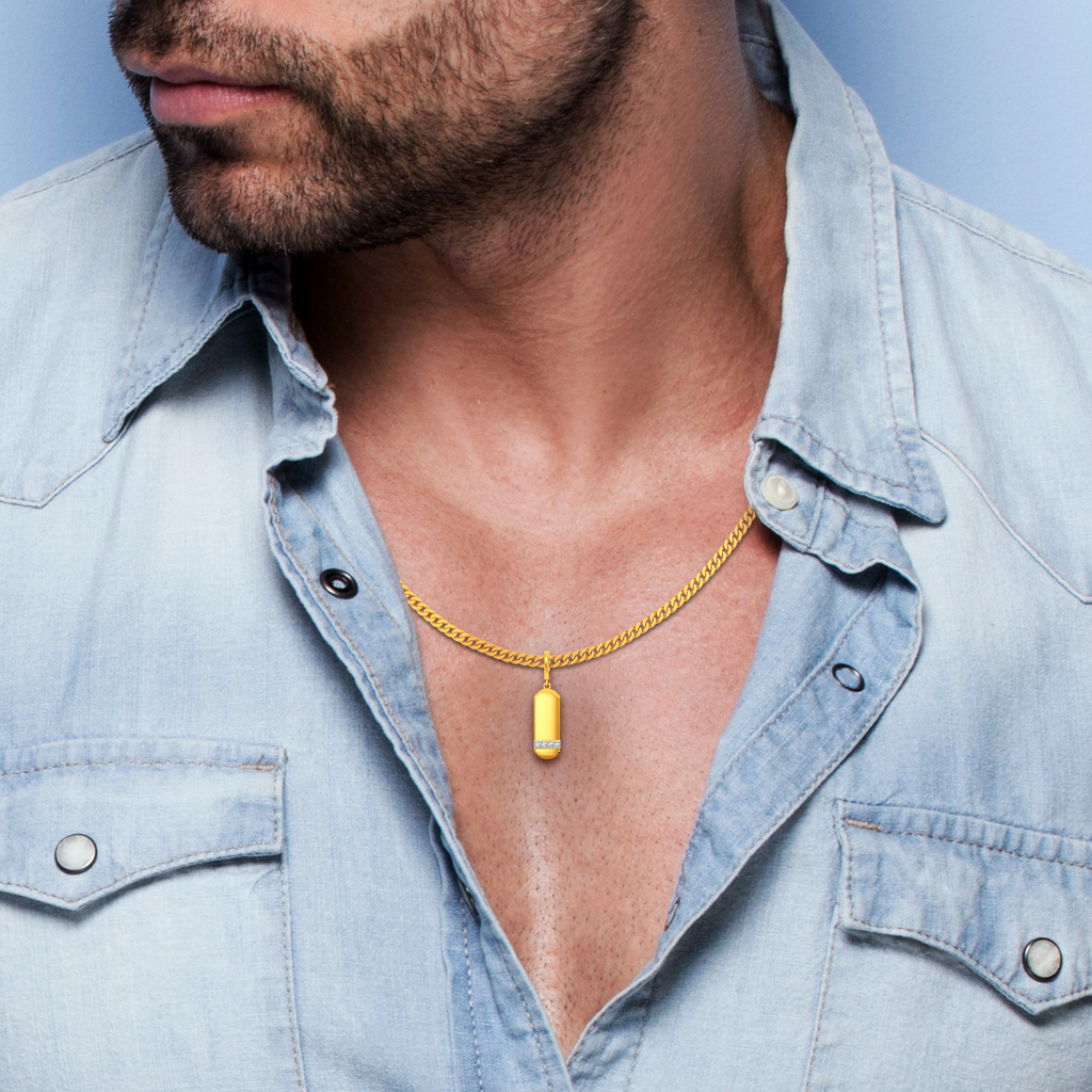 Kapsuled Diamond Pendants For Men
