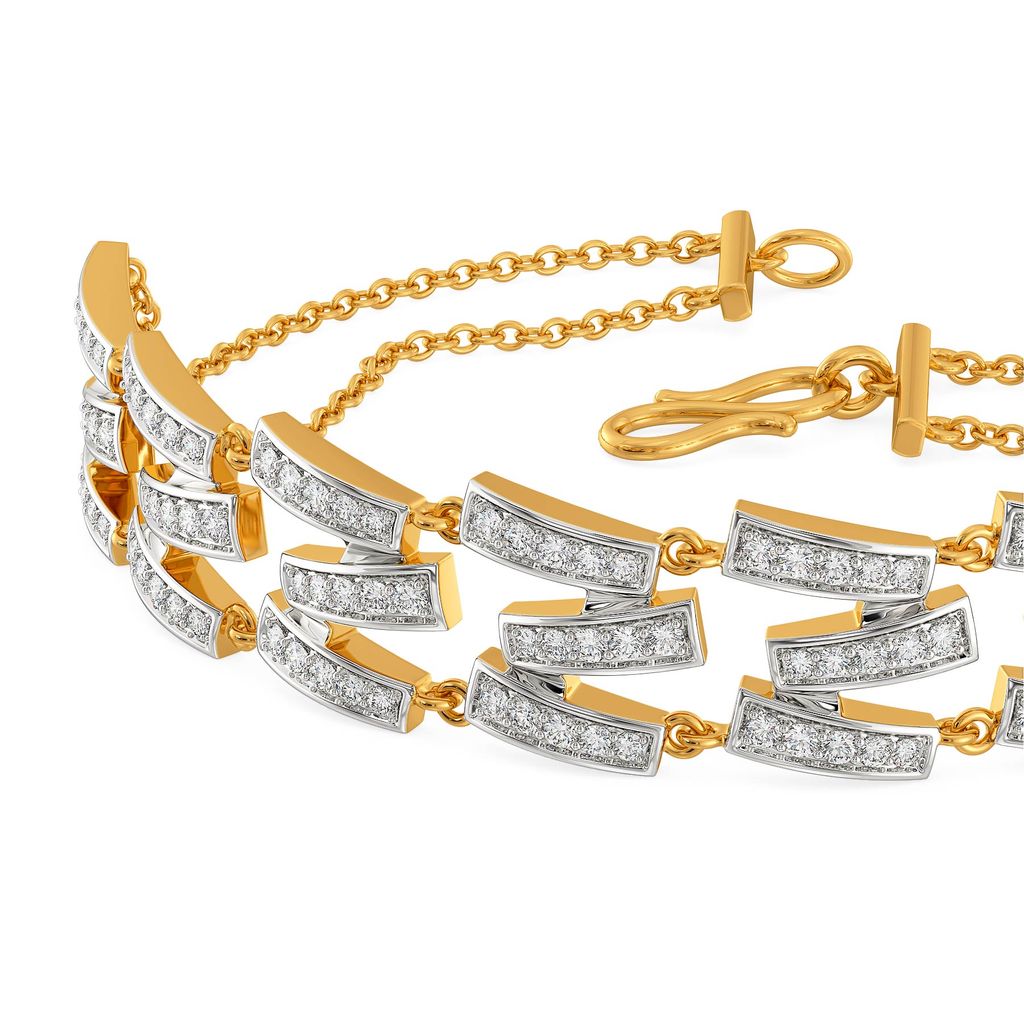Tilt Shift Diamond Bracelets