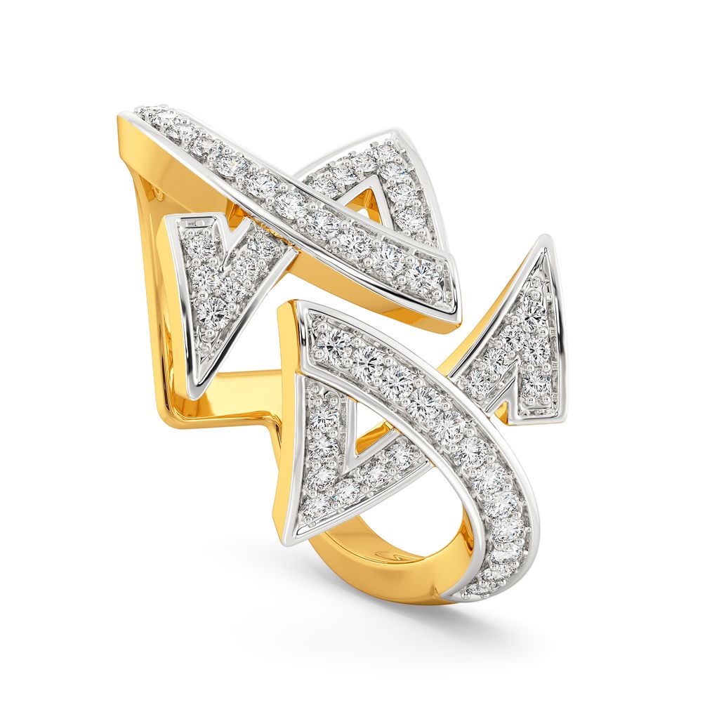 Slant Statements Diamond Rings image